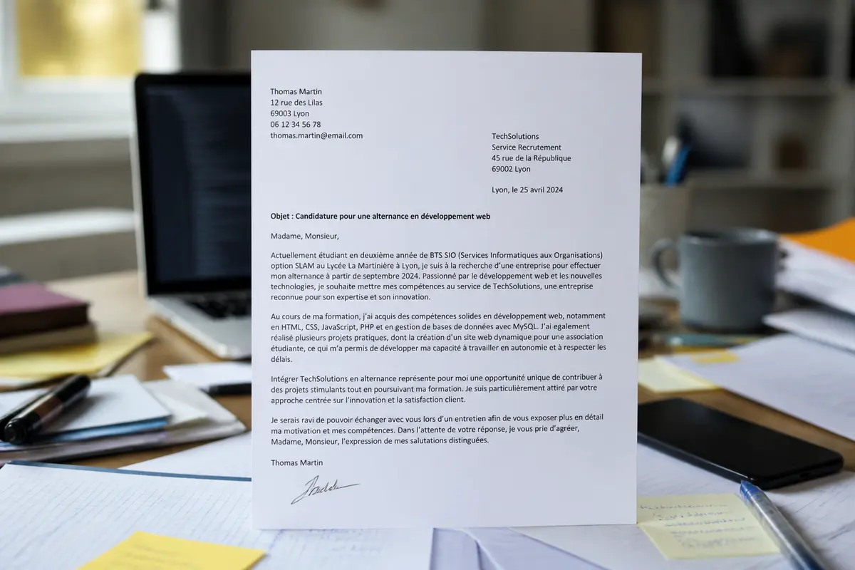 Lettre de motivation alternance : exemples, conseils &amp; modèles